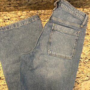 On 34th Medium Blue Cargo Jeans w/Leg Pockets